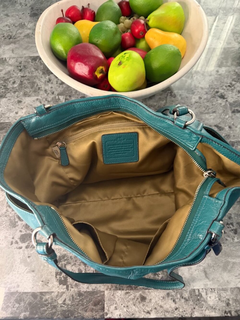 Coach Park Leather Tote Bag - Picture 4 of 15